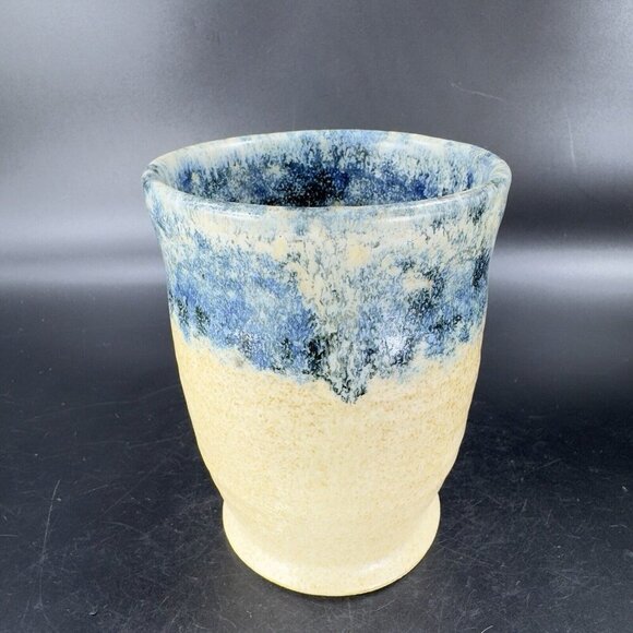 Ken Evans Hand Made Pottery Stoneware Coffee Mug Cup Artist Signed Sponge Ware - Picture 15 of 16
